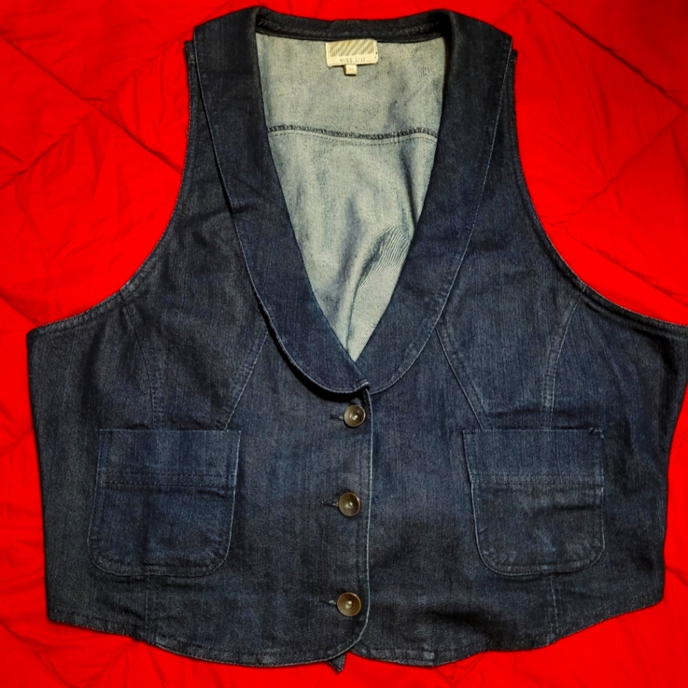 Women's Denim Blue Vest